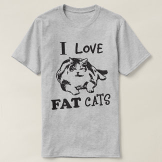 JAG ÄLSKAR FETA KATTER! T-SHIRT