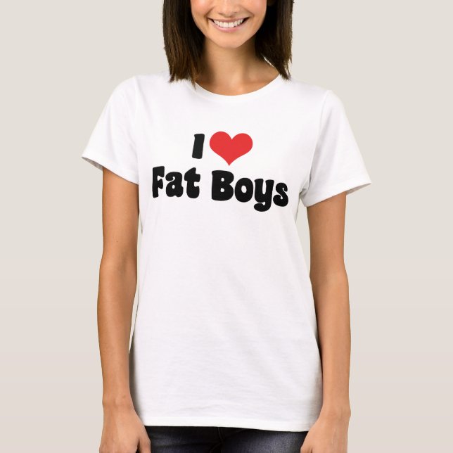 Jag älskar feta pojkar tee (Framsida)