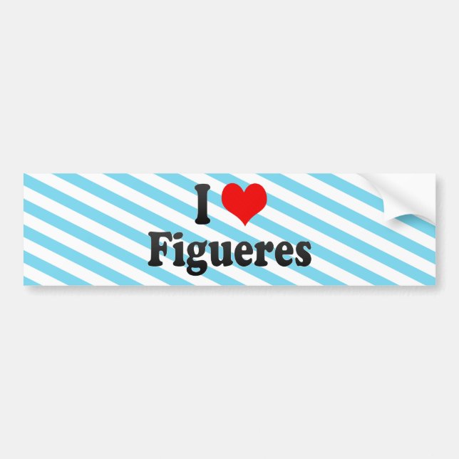 Jag älskar Figueres, Spanien Bildekal (Framsidan)