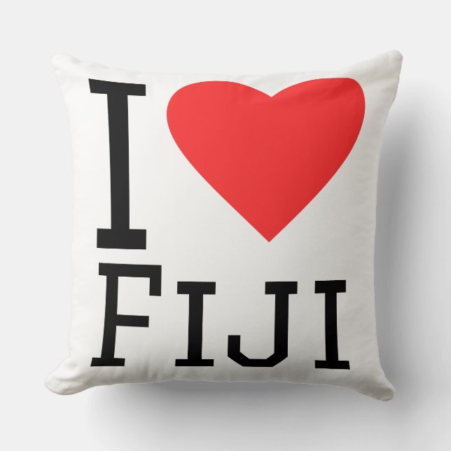 Jag älskar fiji kudde (Framsida)