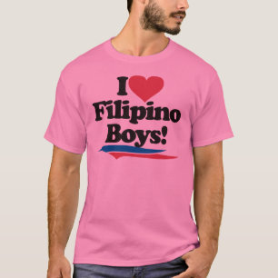 Jag älskar filippinska pojkar t-shirt
