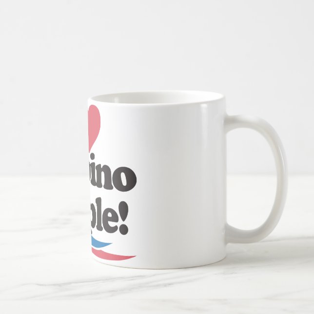 Jag älskar filippinskt folk kaffemugg (Höger)
