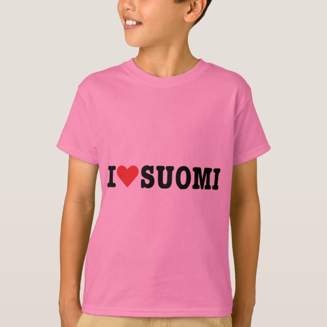 Jag älskar Finland T-shirt (Framsida)