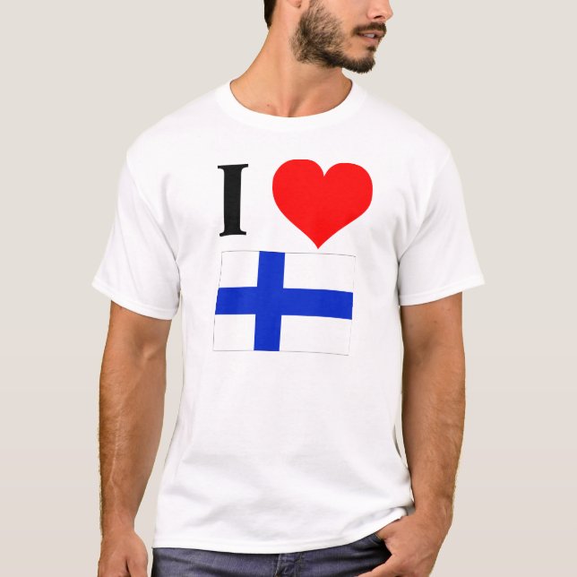 Jag älskar Finland Tee Shirt (Framsida)