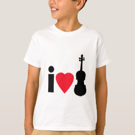 Jag älskar fioler t-shirt