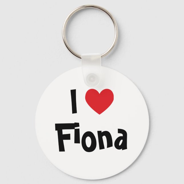 Jag älskar Fiona-nyckelring Nyckelring (Framsida)