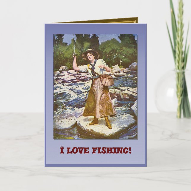Jag älskar fiske kort (Framsida)