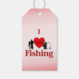 Jag älskar fiske presentetikett