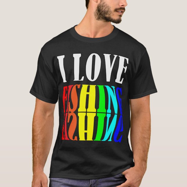 Jag älskar fiske t shirt (Framsida)