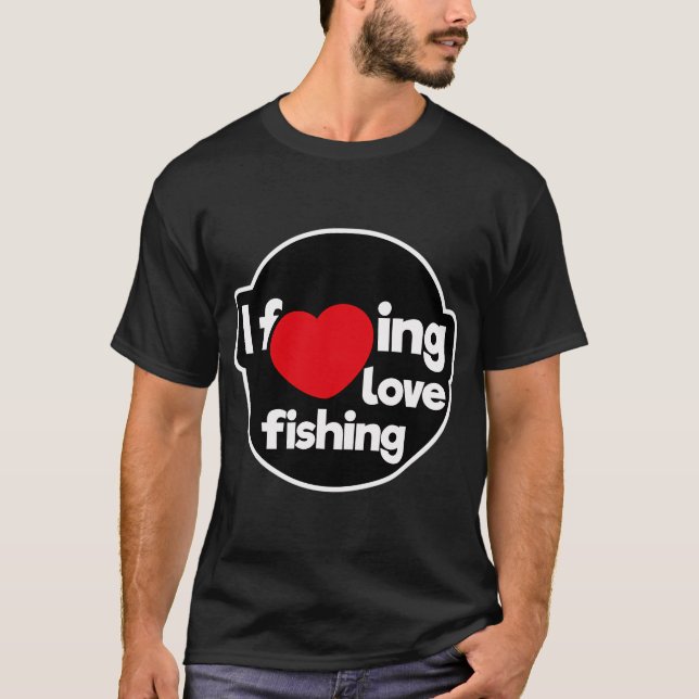 Jag älskar fiske t shirt (Framsida)