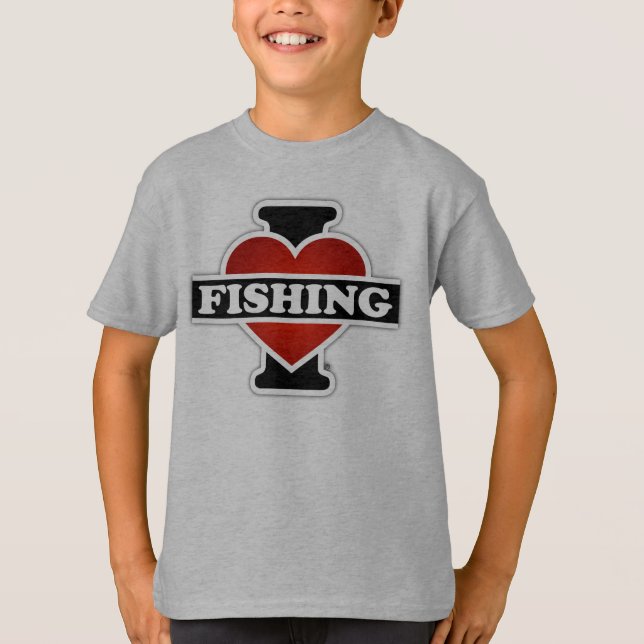 Jag älskar fiske t-shirt (Framsida)