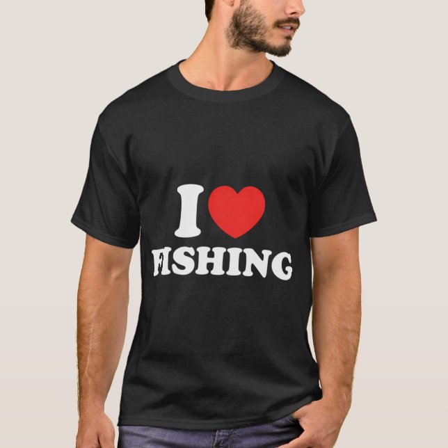 Jag älskar fiske t shirt (Framsida)