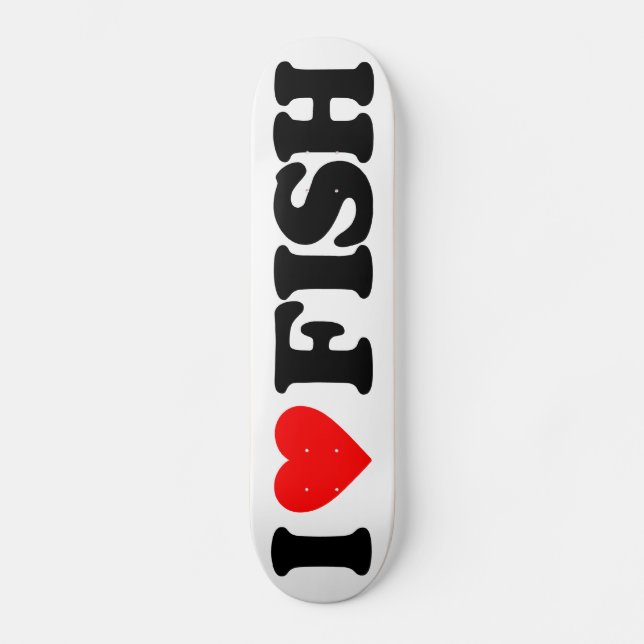 JAG ÄLSKAR FISKEN SKATEBOARD BRÄDA 20,5 CM (Framsida)