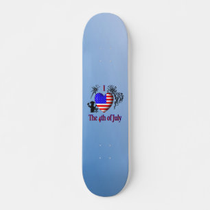 Jag älskar fjärde juli old school skateboard bräda 18 cm