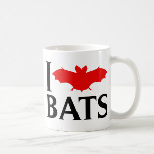 Jag älskar fladdermöss kaffemugg