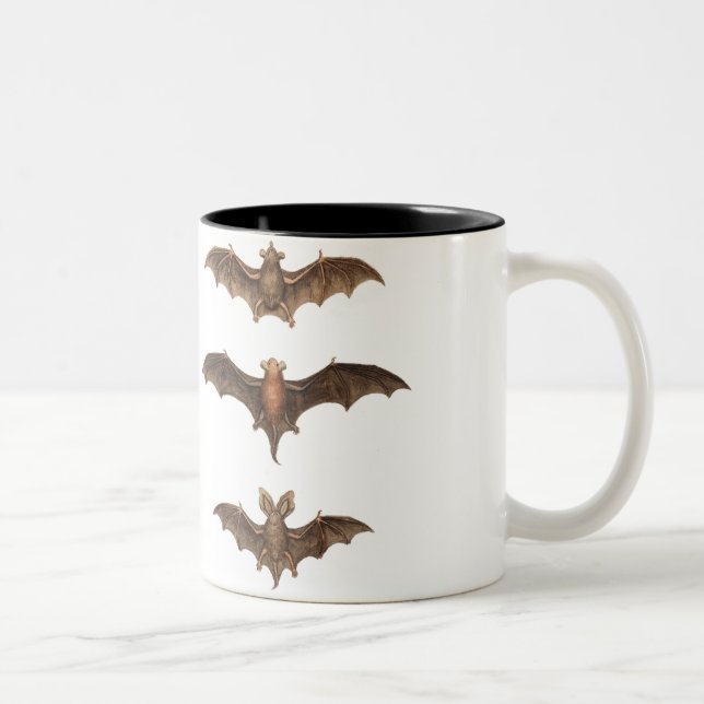 Jag älskar fladdermöss Två-Tonad mugg (Höger)