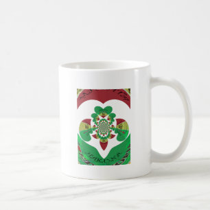 Jag älskar flaggan - Älskar Etiopien Röd Guld Gr Kaffemugg