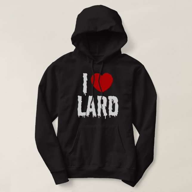 JAG ÄLSKAR FLÄSKFETT HOODIE (Design framsida)
