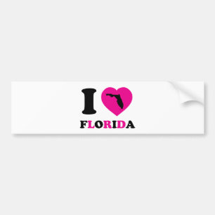 Jag älskar Florida Bildekal