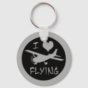 Jag älskar flyg nyckelring