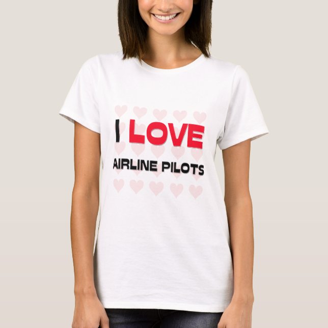 JAG ÄLSKAR FLYGBOLAG LOTSAR T SHIRT (Framsida)