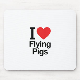 Jag älskar flyggrisar musmatta