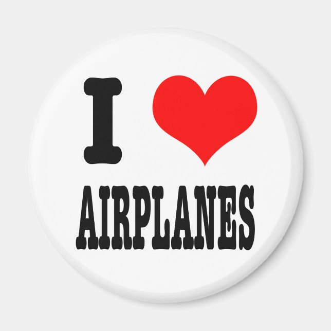 Jag älskar flygplan magnet (Framsidan)