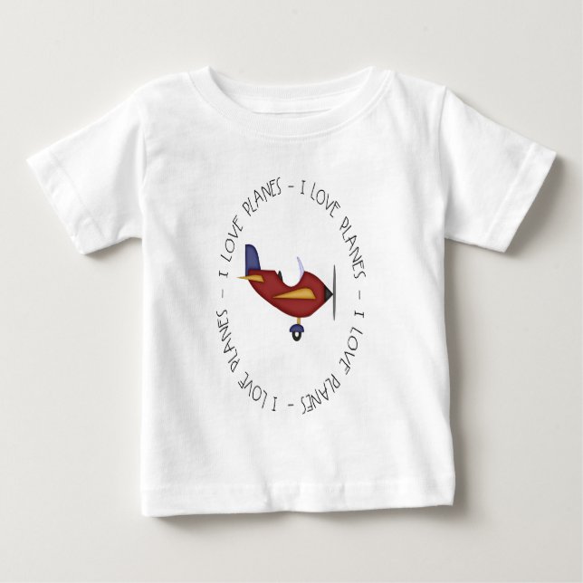 Jag älskar flygplan tee shirt (Framsida)