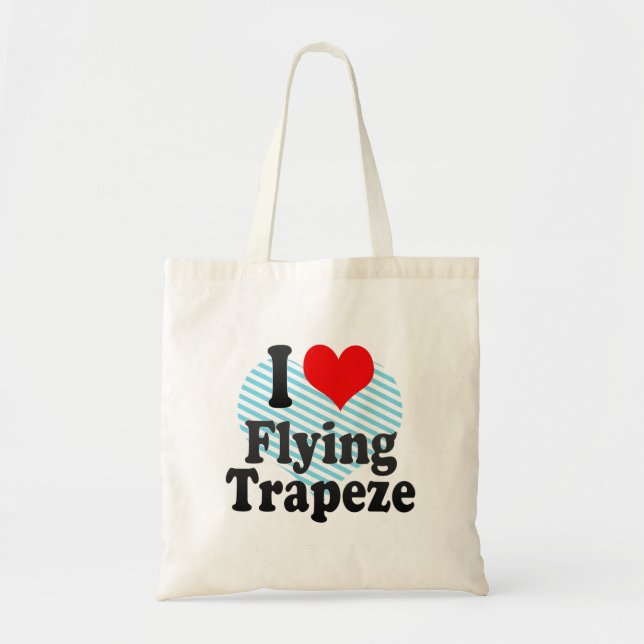 Jag älskar flygtrapezen tygkasse (Framsidan)