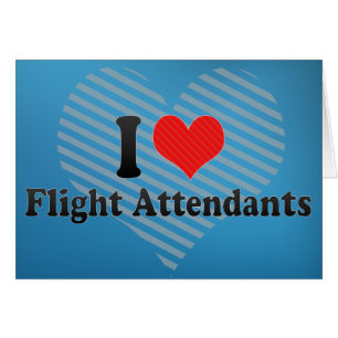 Jag älskar flygvärdinnor hälsningskort