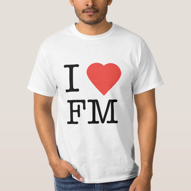 Jag älskar FM-T-tröja Tröja (Framsida)