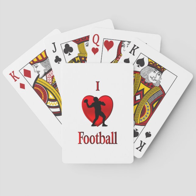 Jag älskar Football Spelkort (Baksidan)