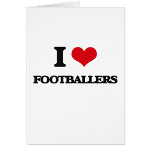 Jag älskar Footballers Hälsningskort