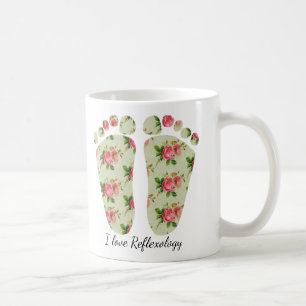 Jag älskar för fotmuggen för reflexologyen den kaffemugg