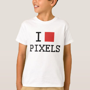Jag älskar för hjärtaPIXEL för PIXEL/I T-tröja för Tee Shirt