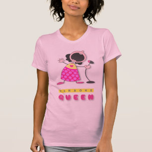 Jag älskar för Karaokedrottning T för Karaoke T-shirt
