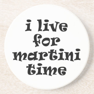Jag älskar för Martini Time Coaster Underlägg Sandsten