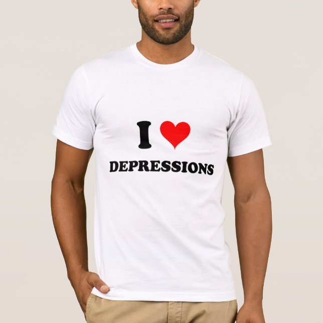 Jag älskar fördjupningar t-shirt (Framsida)