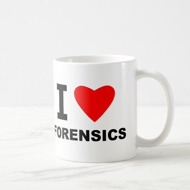 Jag älskar Forensics Kaffemugg (Höger)