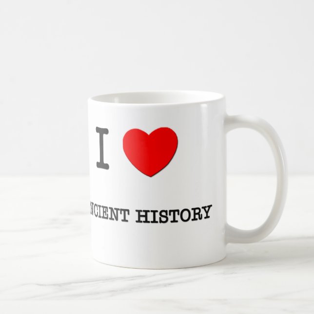 Jag älskar FORNTIDA HISTORIA Kaffemugg (Höger)