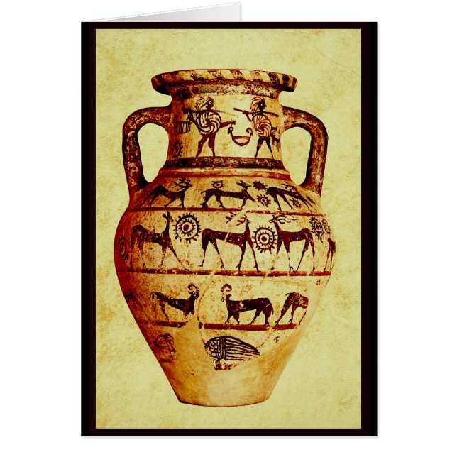 Jag älskar forntida krukmakeri hälsningskort (Framsidan)