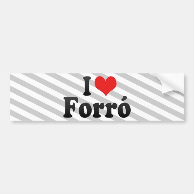 Jag älskar Forró Bildekal (Framsidan)