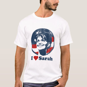 Jag älskar förstörda Sarah kvinnor Tee Shirt