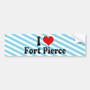 Jag älskar Fort Pierce, United States Bildekal