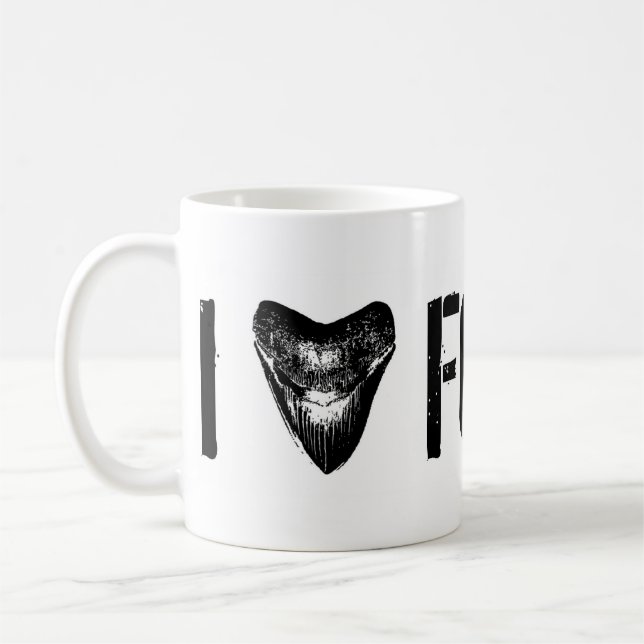JAG ÄLSKAR FOSSIL Megalodon Kaffemugg (Vänster)