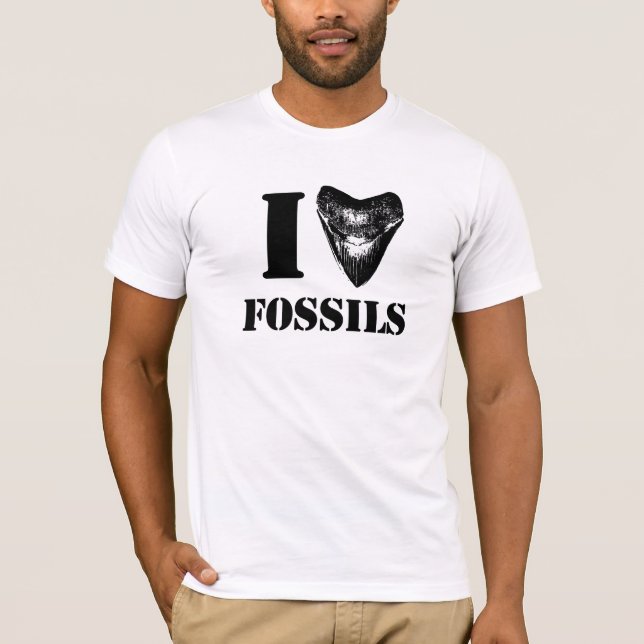 JAG ÄLSKAR FOSSIL Megalodon Tee (Framsida)
