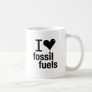 Jag älskar fossil tankar muggen kaffemugg