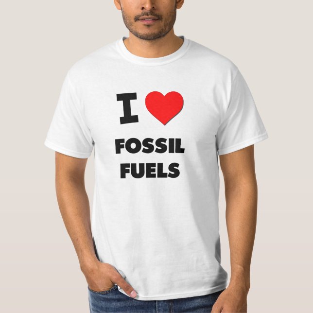 Jag älskar fossil tankar t shirt (Framsida)