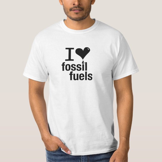 Jag älskar fossil tankar T-tröja Tröja (Framsida)