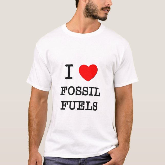 Jag älskar fossil tankar tee shirt (Framsida)
